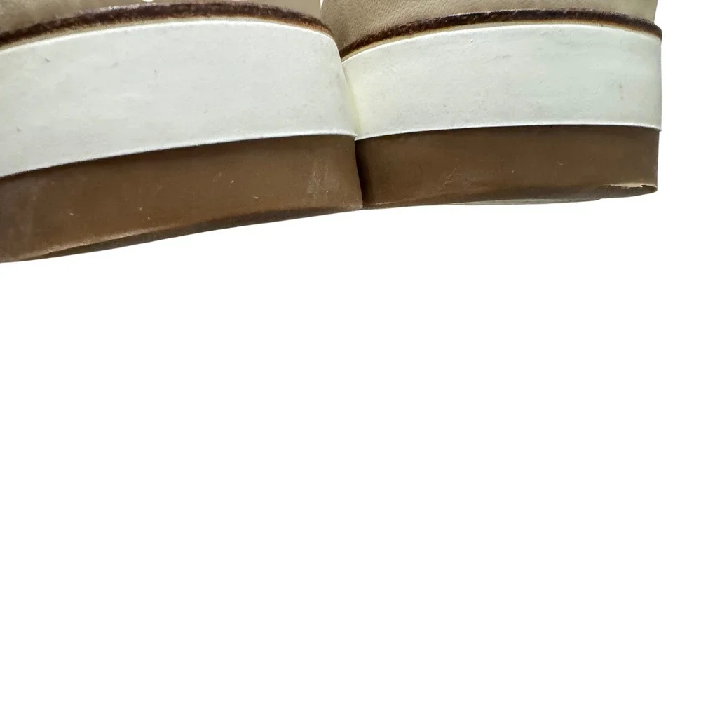 Sam Edelman Annalisa Platform Sandal Women‎ 9 White Quilted Leather Slide